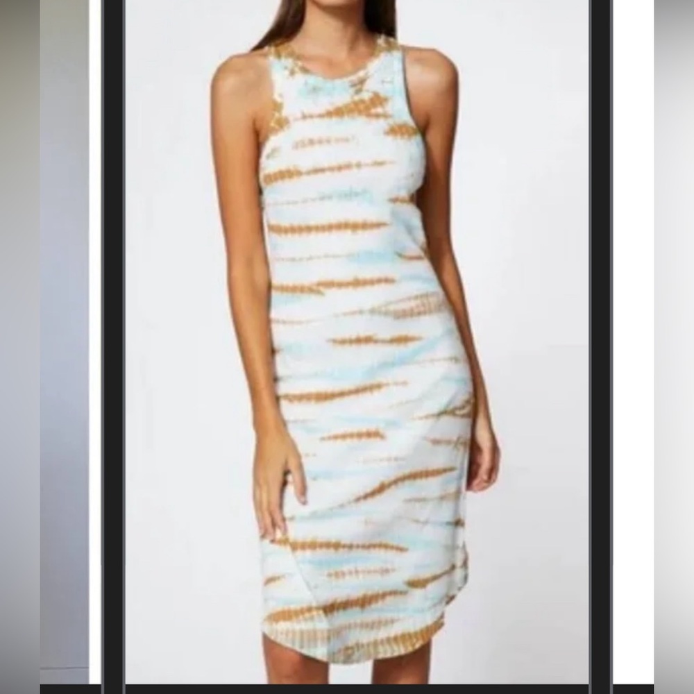 Young Broke & Fabulous Tie Dye Ribbed Tank Dress